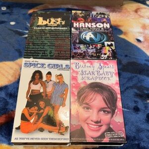 Pop Music VHS Lot Featuring Spice Girls & Britney Spears